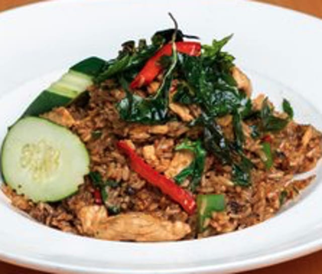 Spicy Basil Fried Rice.