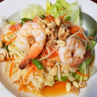 TrayA - Papaya Salad with Shrimp